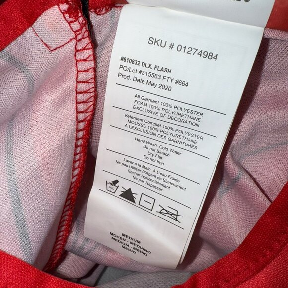 The Flash Halloween Costume Boys Size Medium 8 10 Muscle Chest Jumpsuit Rubies - Picture 13 of 14